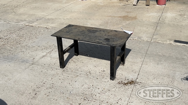 Shop-built metal work bench